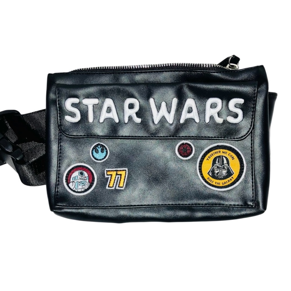 Disney Parks Star Wars Darth Vader Galaxys Edge Crossbody Bag Fanny Pack Patches